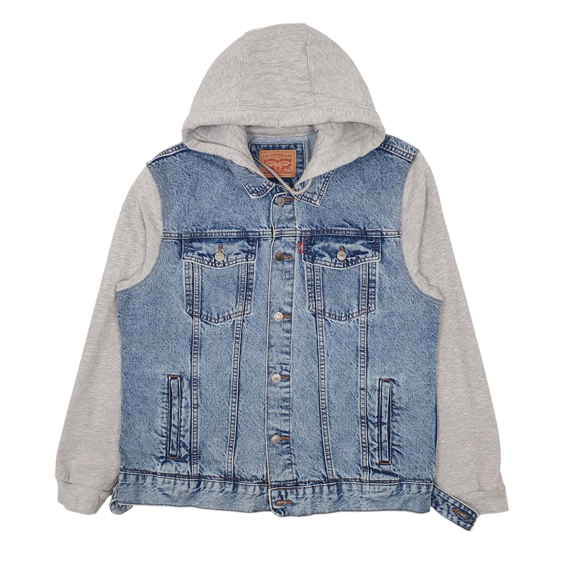 Womens Blue Levis Hoodie  Coat