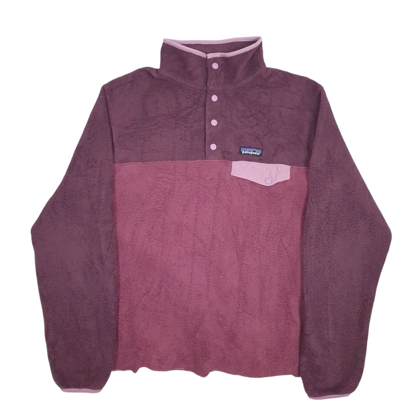 Womens Purple Patagonia Synchilla Quarter Zip Jumper