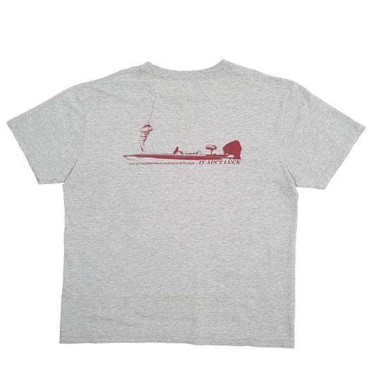 Mens Grey Columbia Sportswear PFG Fishing Short Sleeve T Shirt