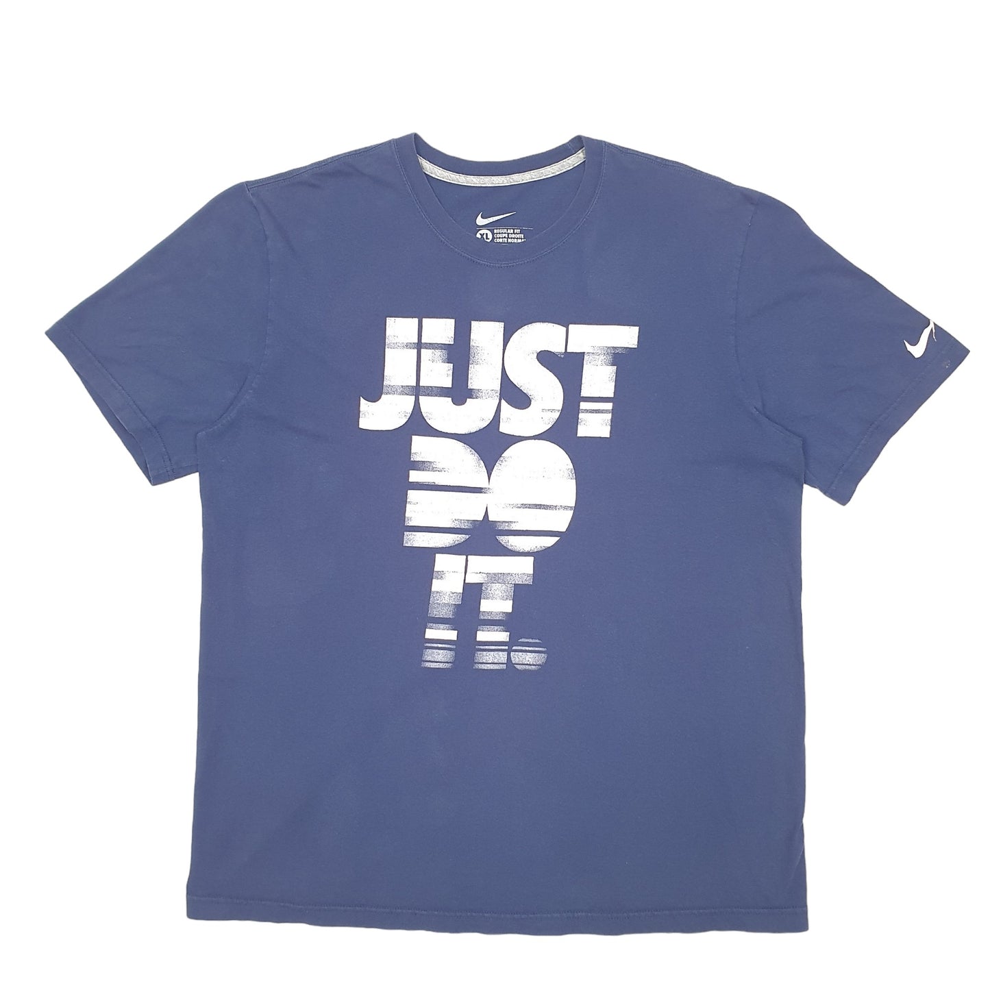 Mens Navy Puma Just Do It Short Sleeve T Shirt