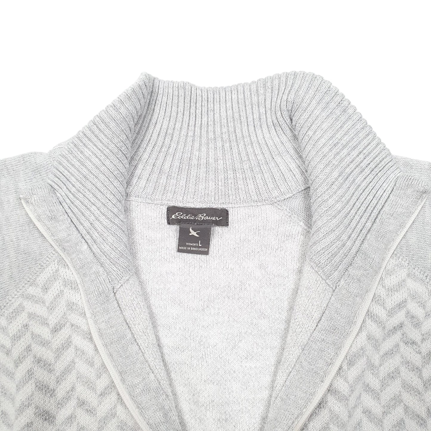 Womens Grey Eddie Bauer  Quarter Zip Jumper