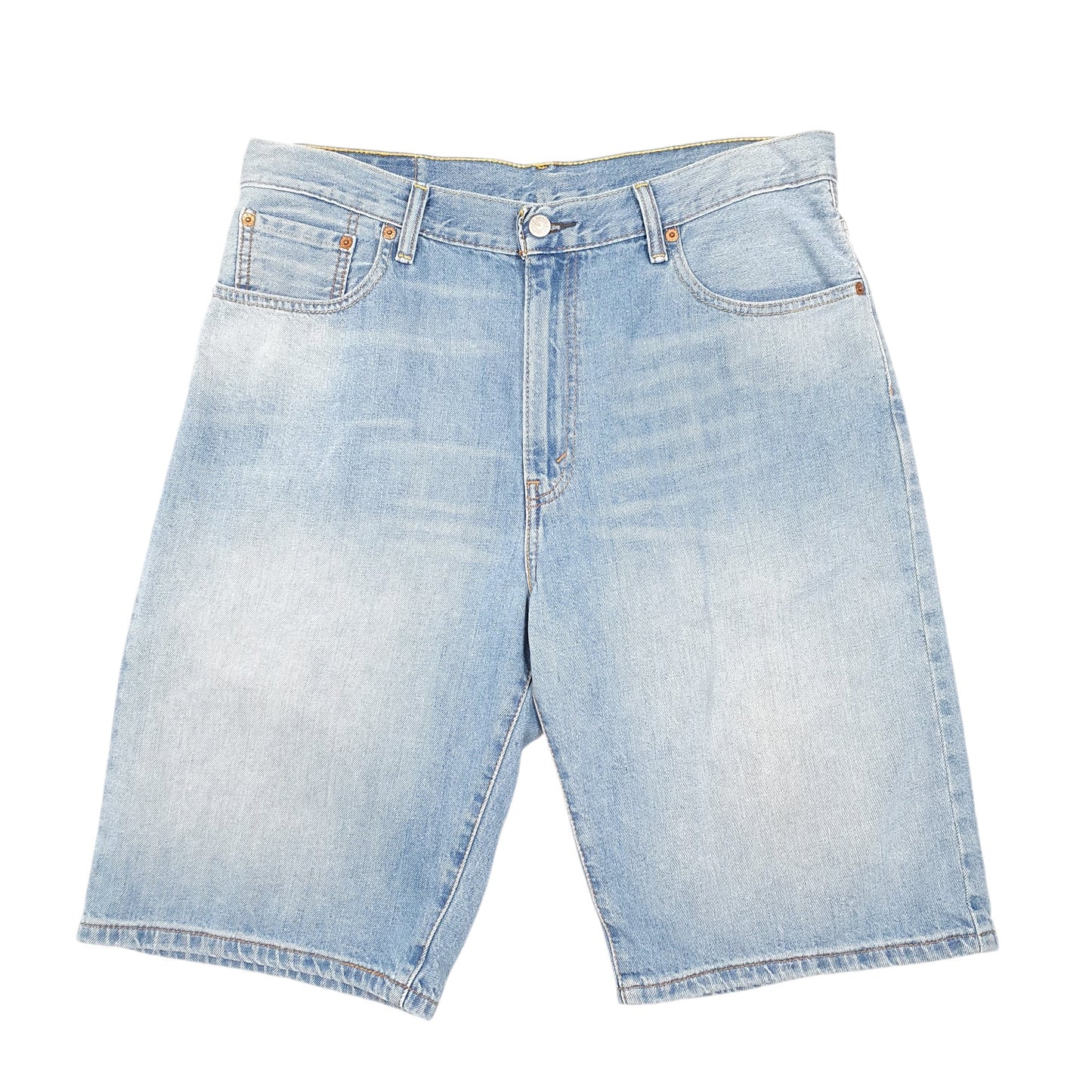 Mens Blue Levis Denim Jeans Jorts 569 Baggy Denim Shorts