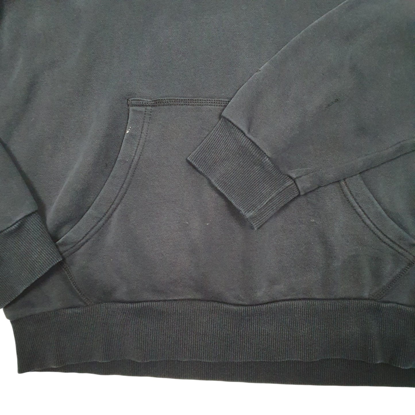 Mens Black Puma Spellout Hoodie Jumper