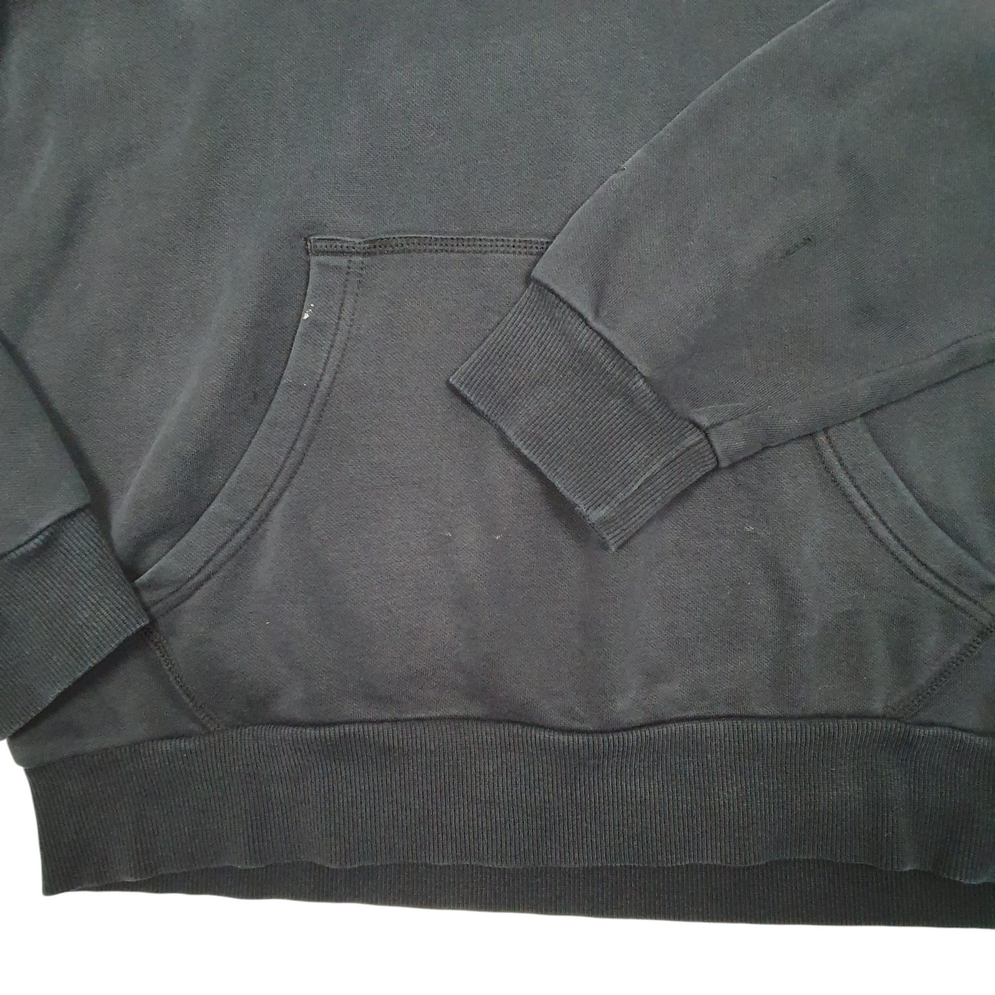 Mens Black Puma Spellout Hoodie Jumper