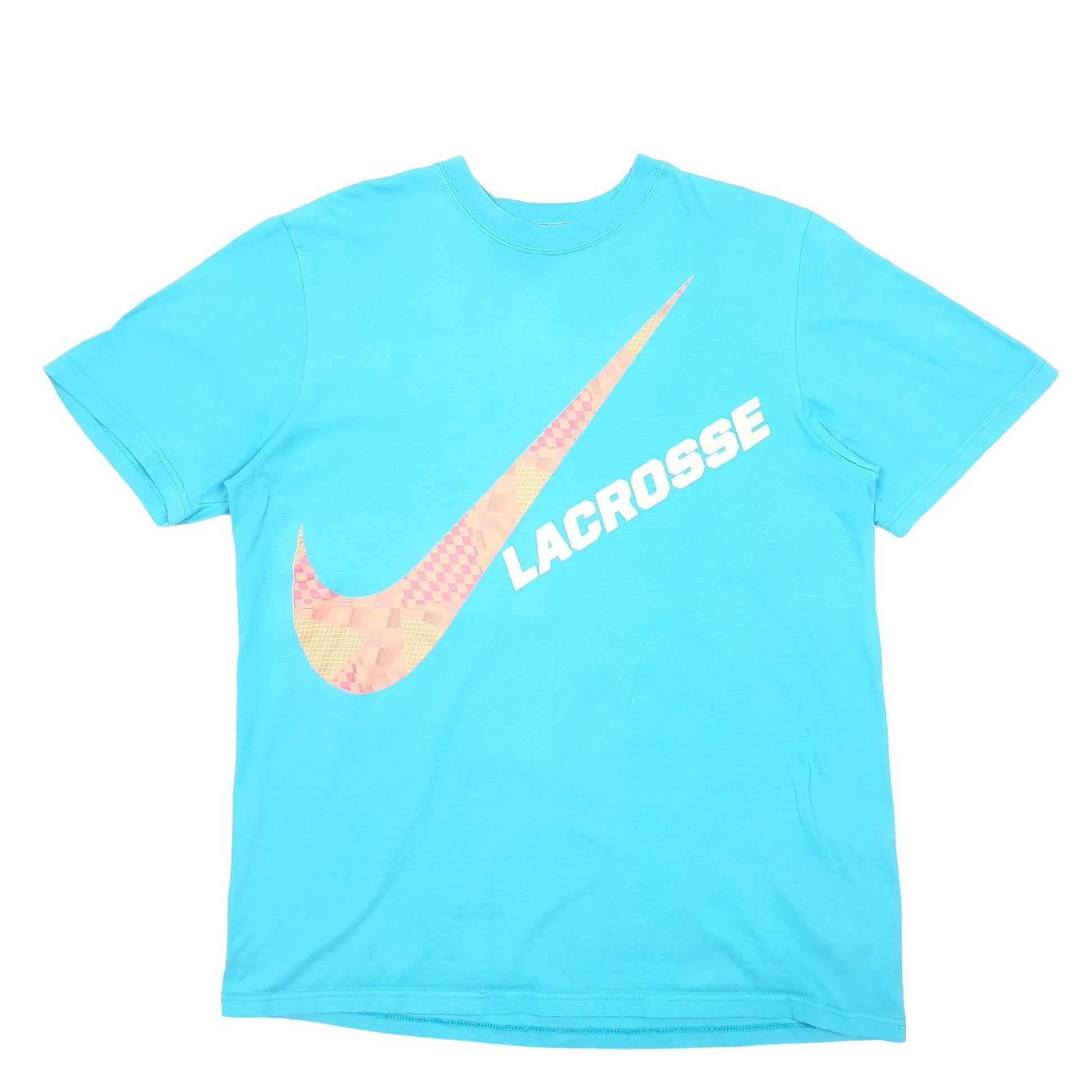Mens Turquoise Nike Lacrosse Swoosh Short Sleeve T Shirt