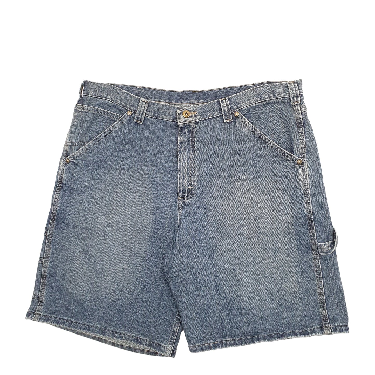 Mens Blue Lee Dungarees Carpenter Shorts