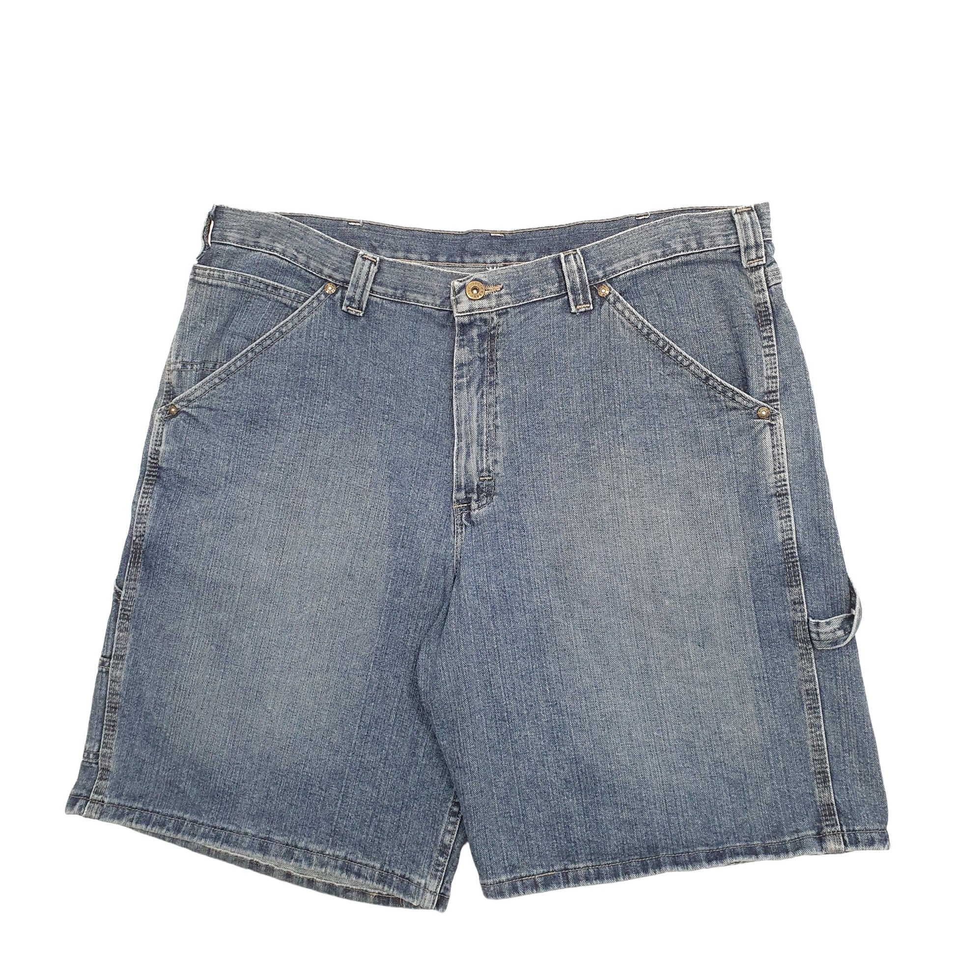 Mens Blue Lee Dungarees Carpenter Shorts