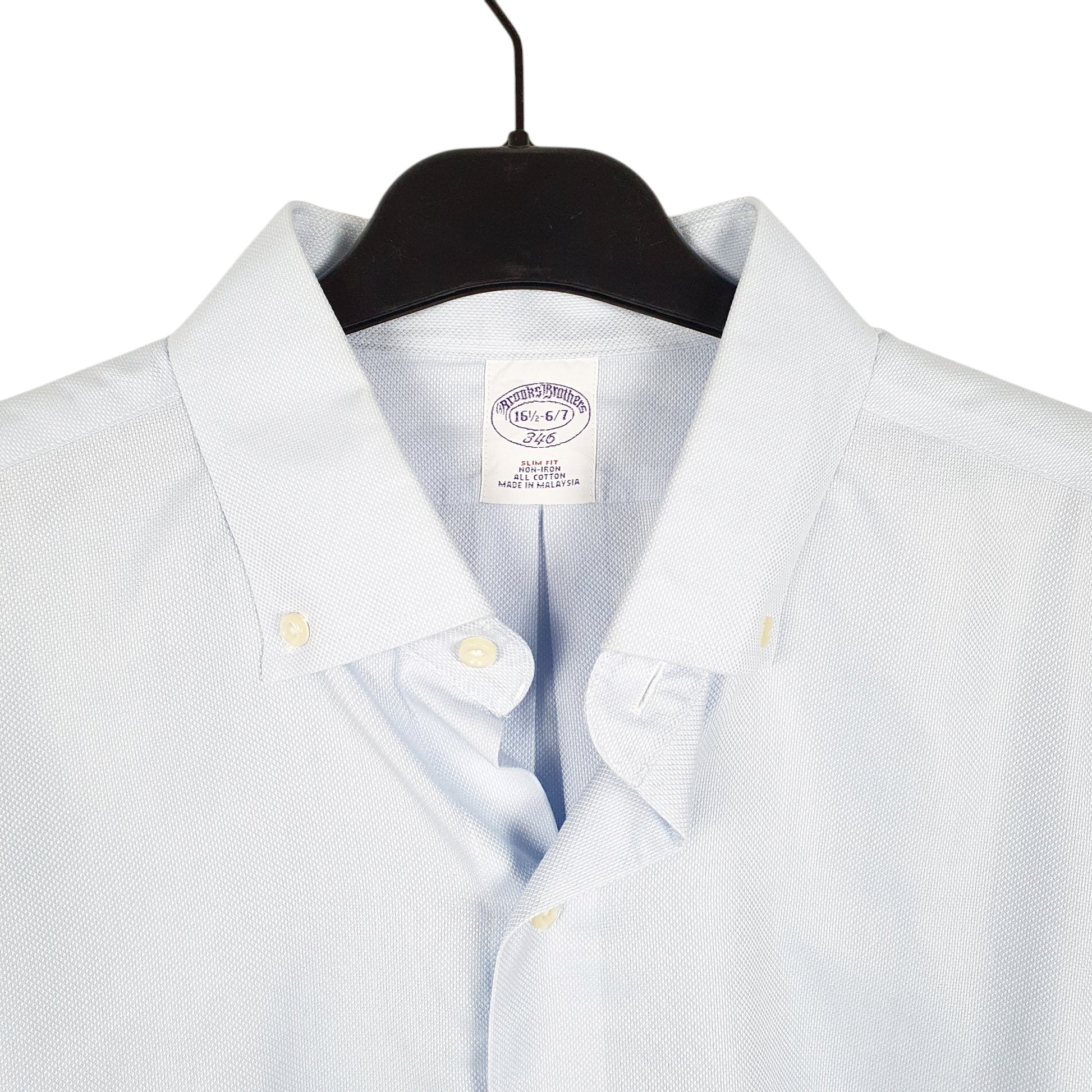 Mens Blue Brooks Brothers  Long Sleeve Shirt