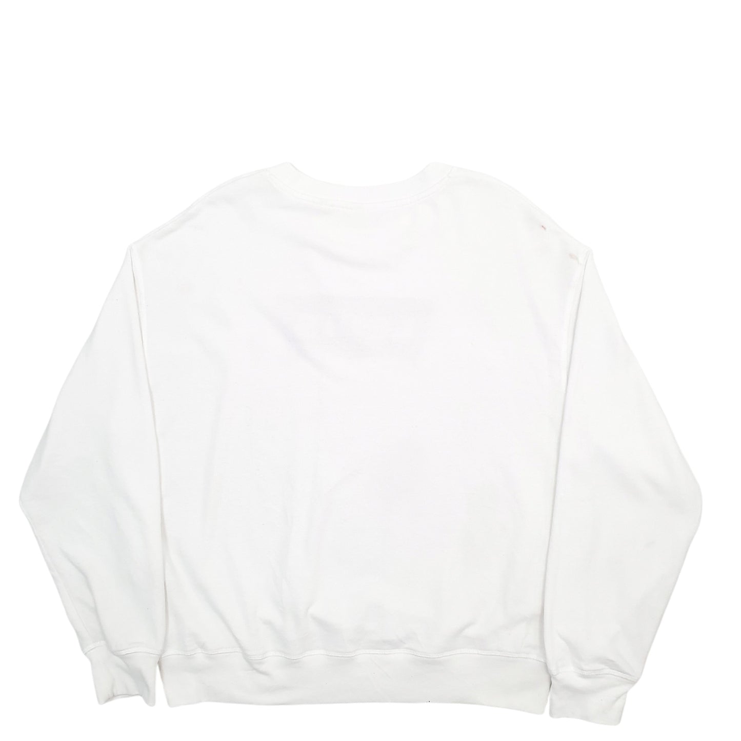 Mens White Levis Spellout Crewneck Jumper