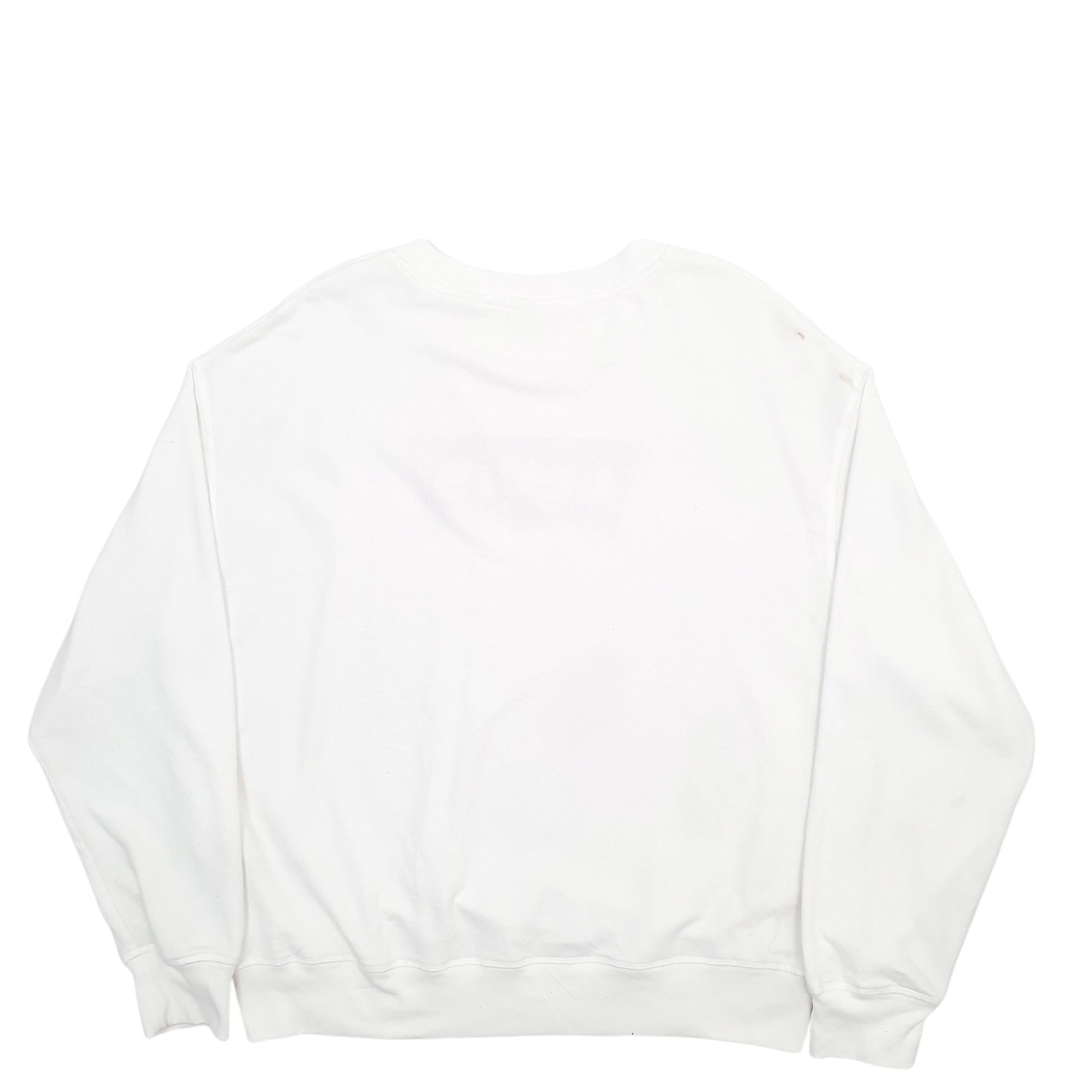 Mens White Levis Spellout Crewneck Jumper
