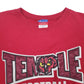 Mens Red Champion Temple Football Crewneck Jumper