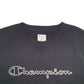 Mens Black Champion Spellout Crewneck Jumper