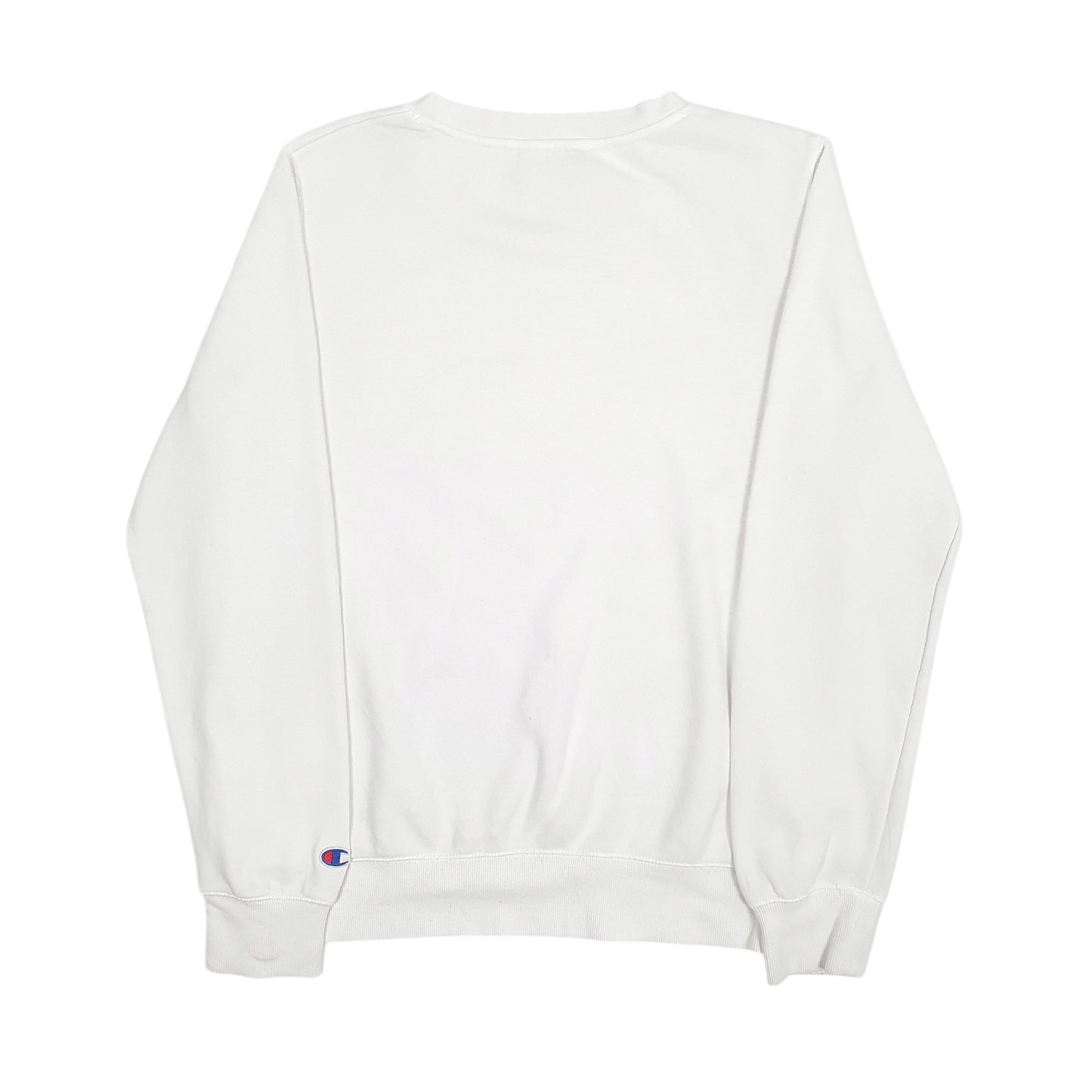 Womens White Champion  Crewneck Jumper