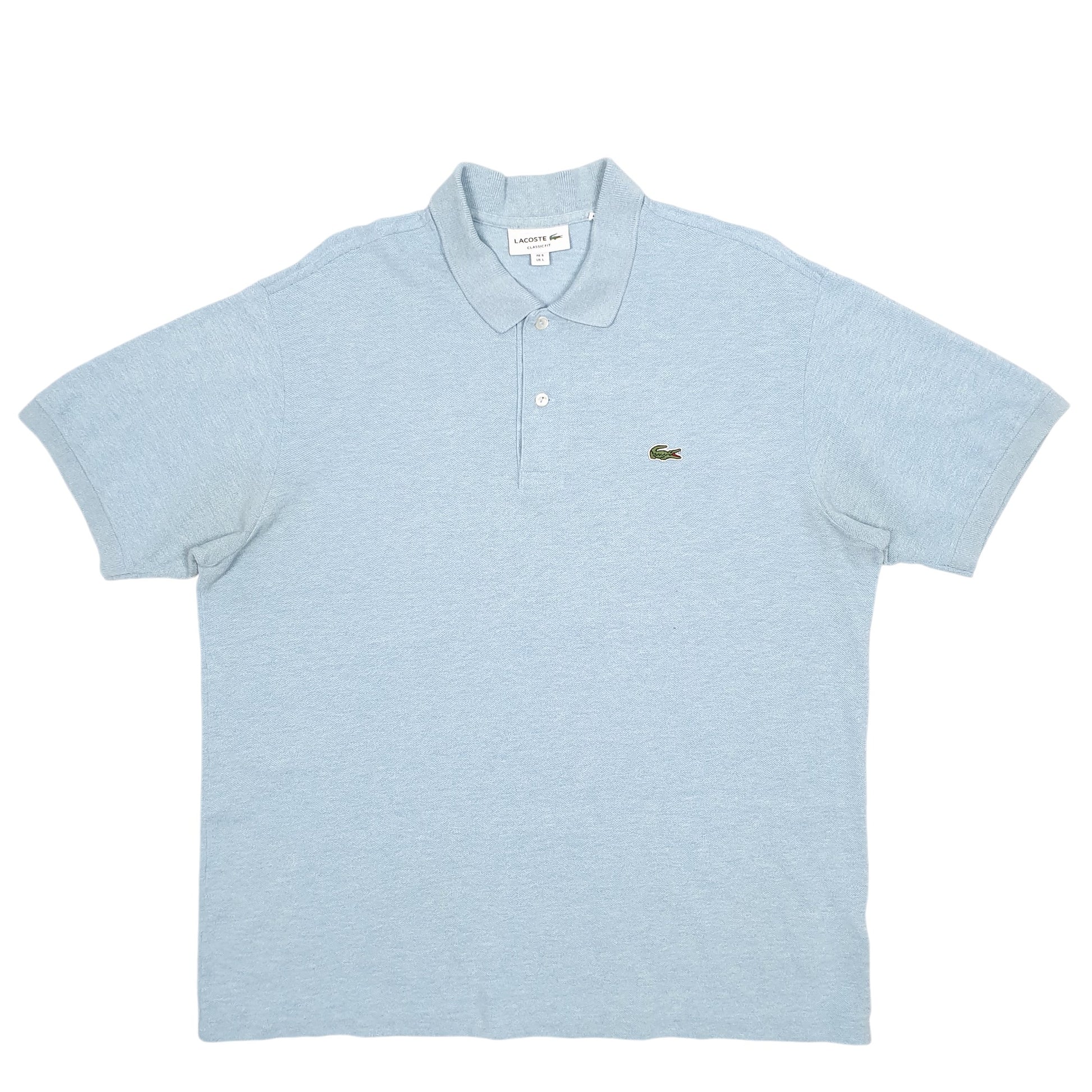Mens Blue Lacoste  Short Sleeve Polo Shirt