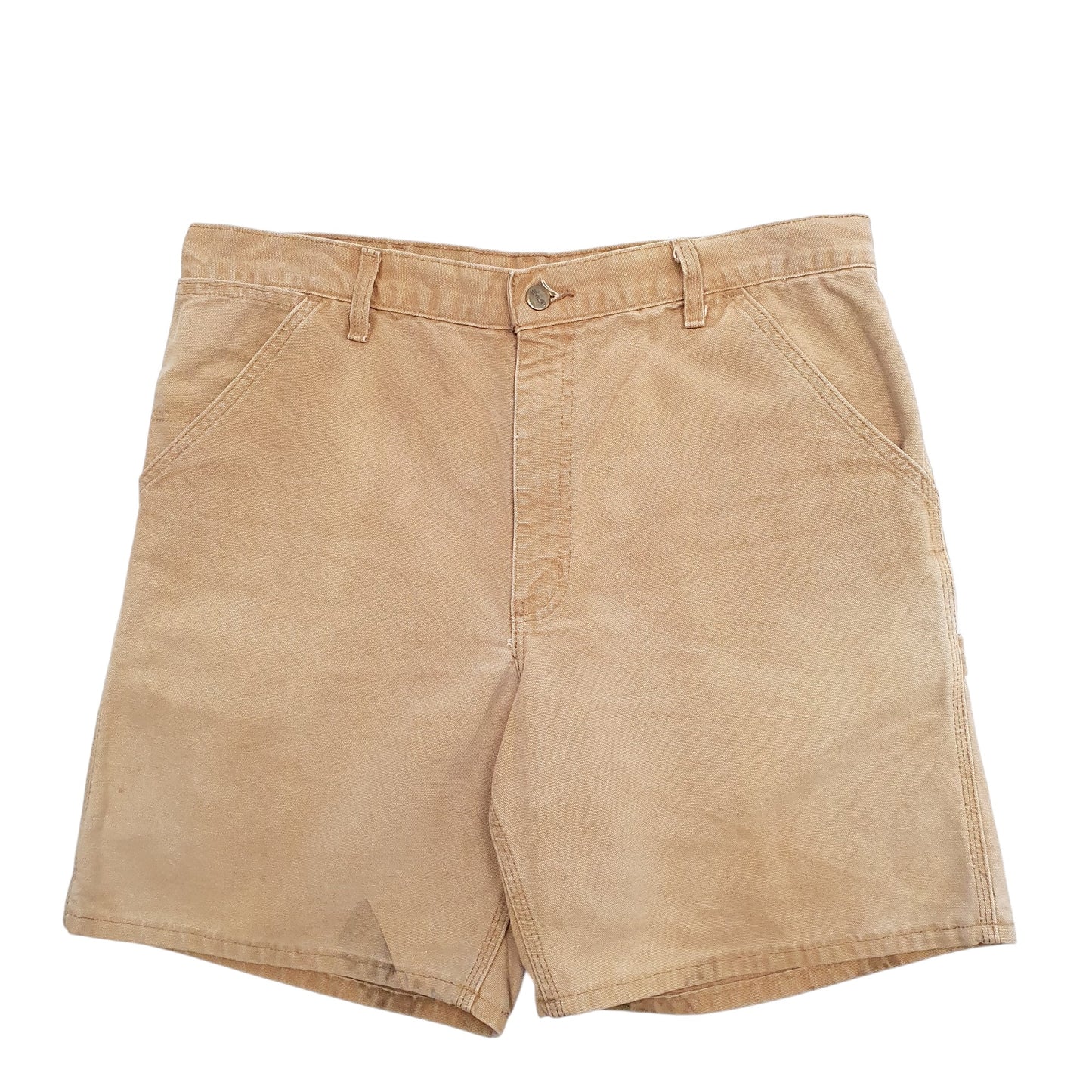 Mens Beige Carhartt B25 Carpenter Shorts