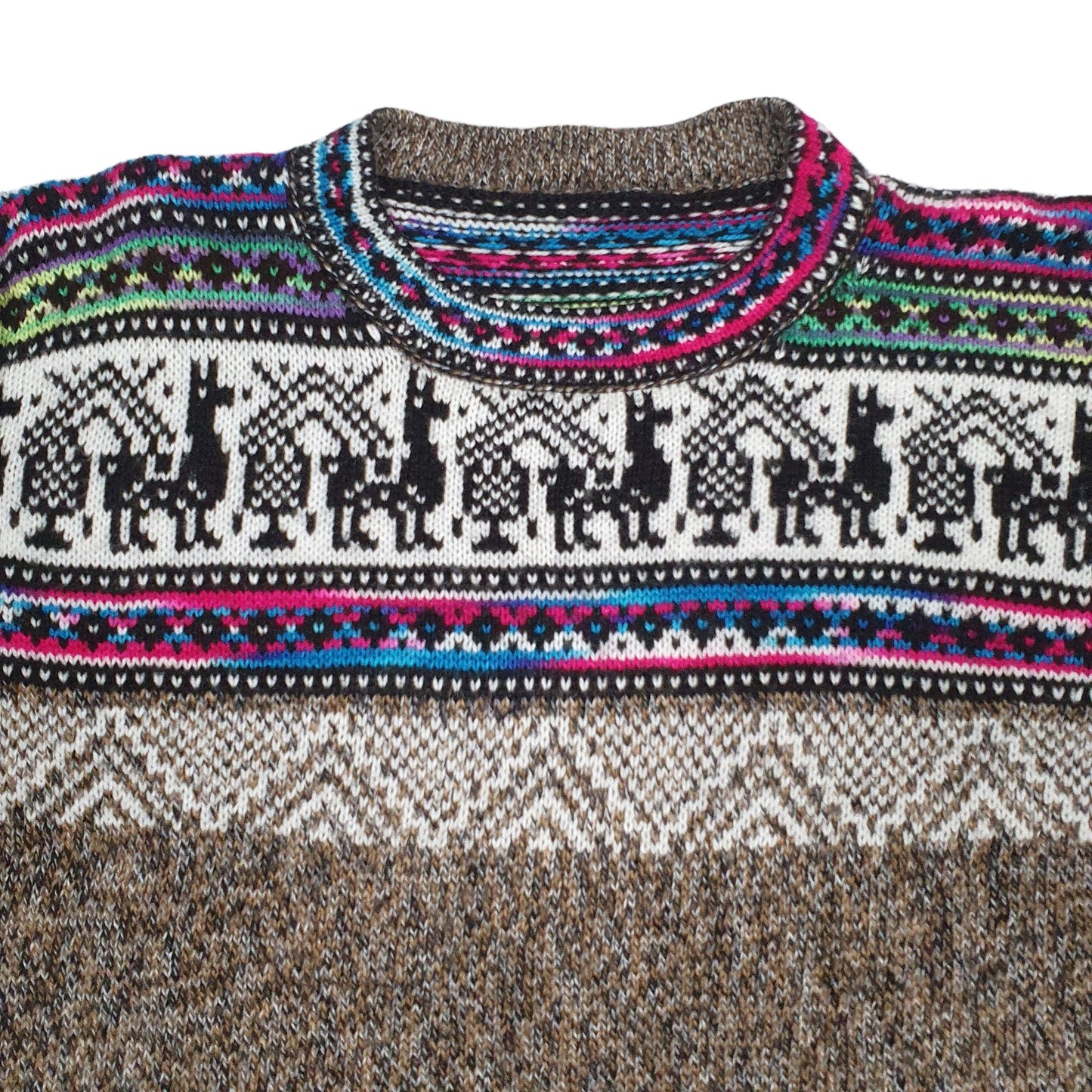 Mens Brown Unbranded Knitwear Crewneck Jumper