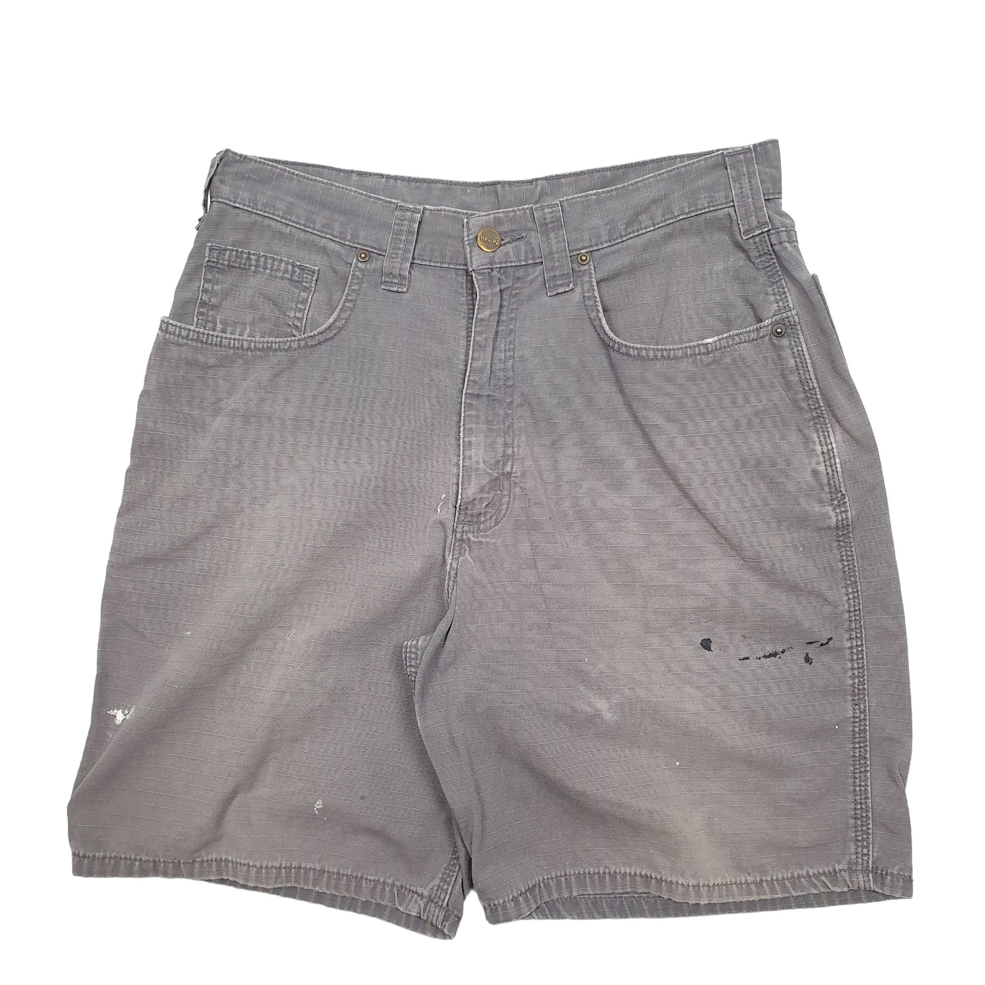Mens Grey Carhartt Workwear Carpenter Shorts