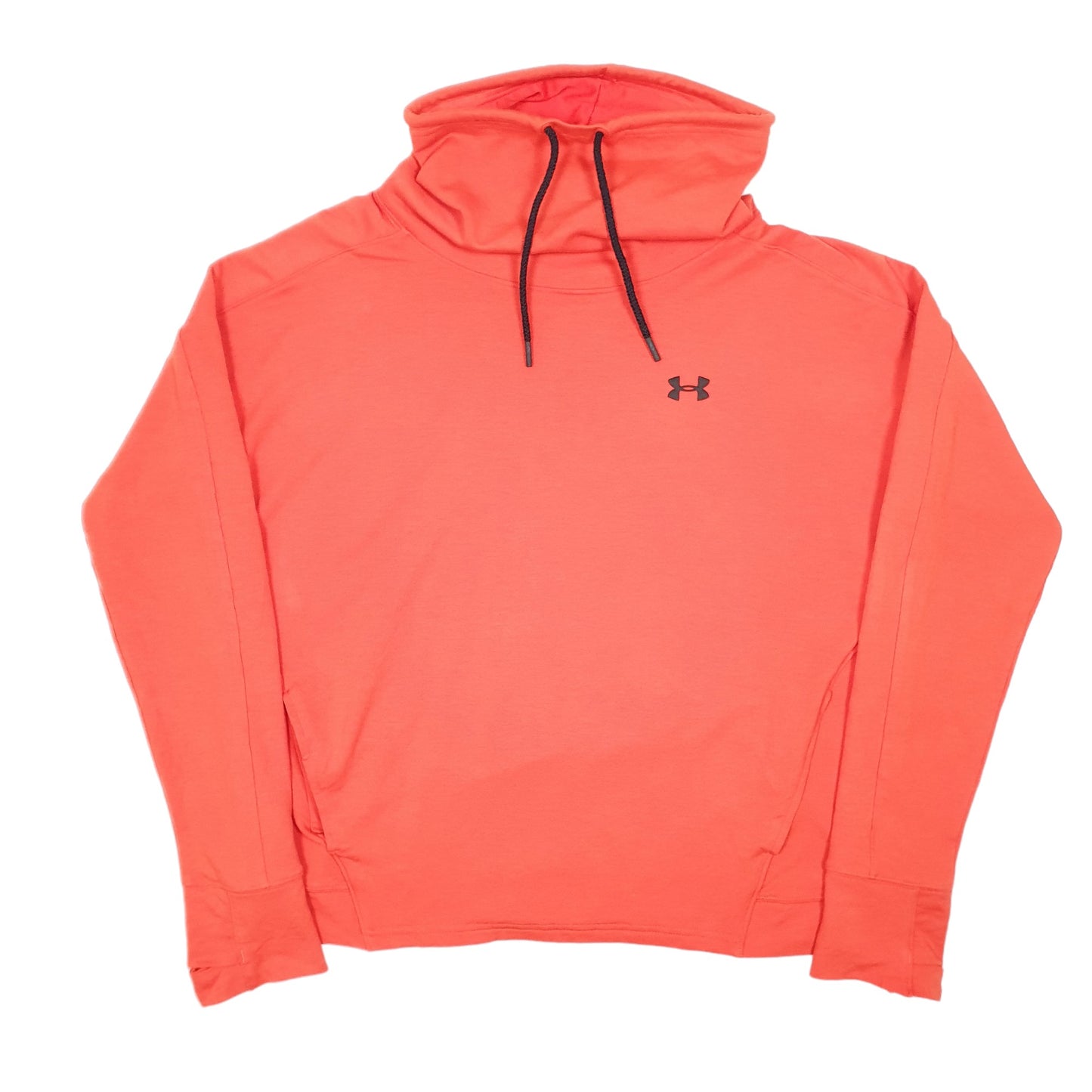 Mens Red Under Armour Gym Workout Active Running Roll Snood Turtle Neck Jumper