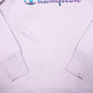 Womens Lilac Champion Raglan Script Crewneck Jumper