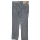 Mens Grey Levis 514 Skinny Corduroy Trousers