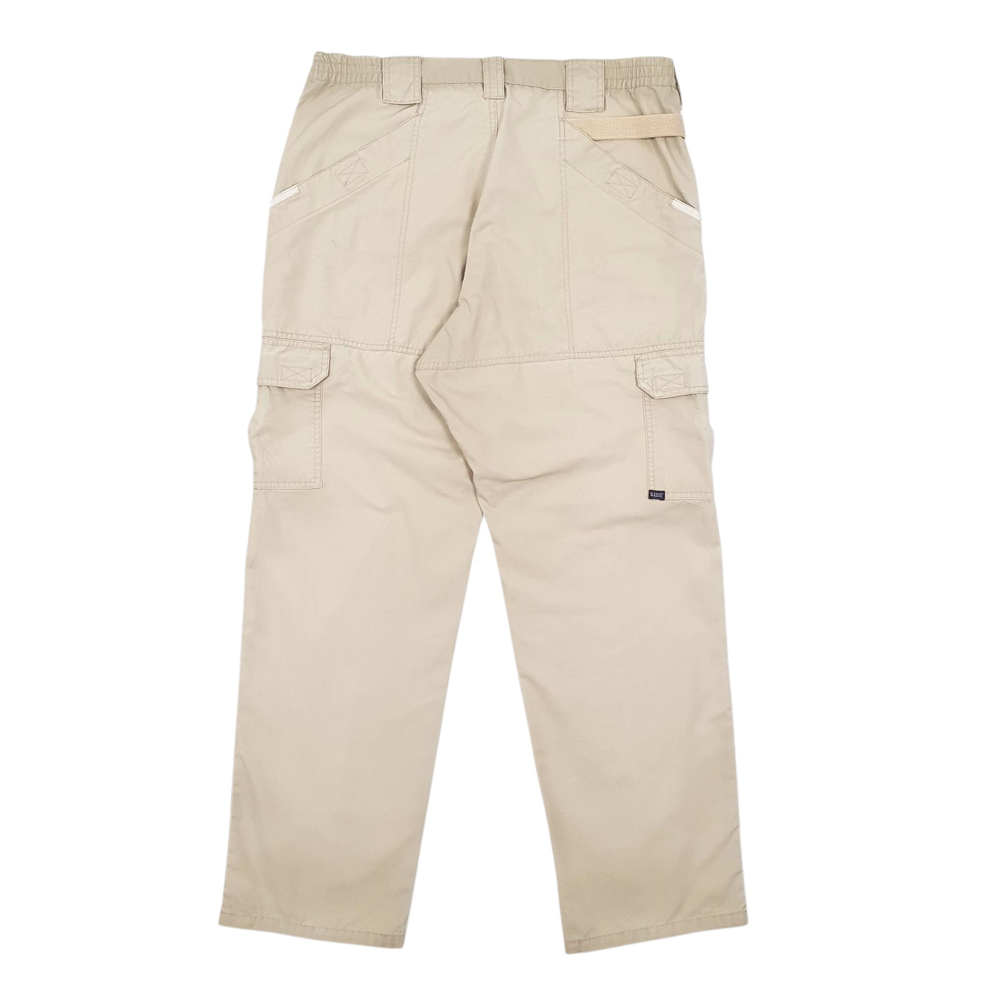Mens Beige 5.11 Tactical Workwear Cargo Trousers