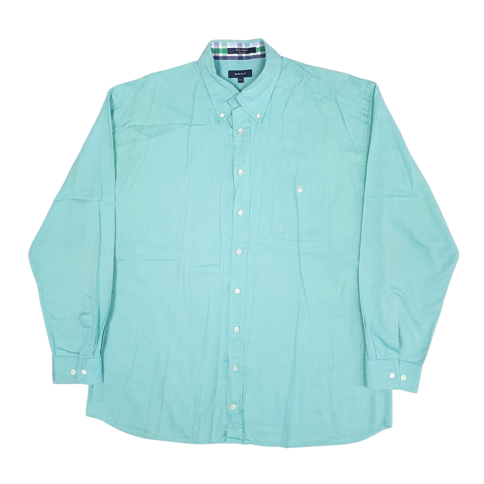 Mens Blue GANT Oxford Long Sleeve Shirt