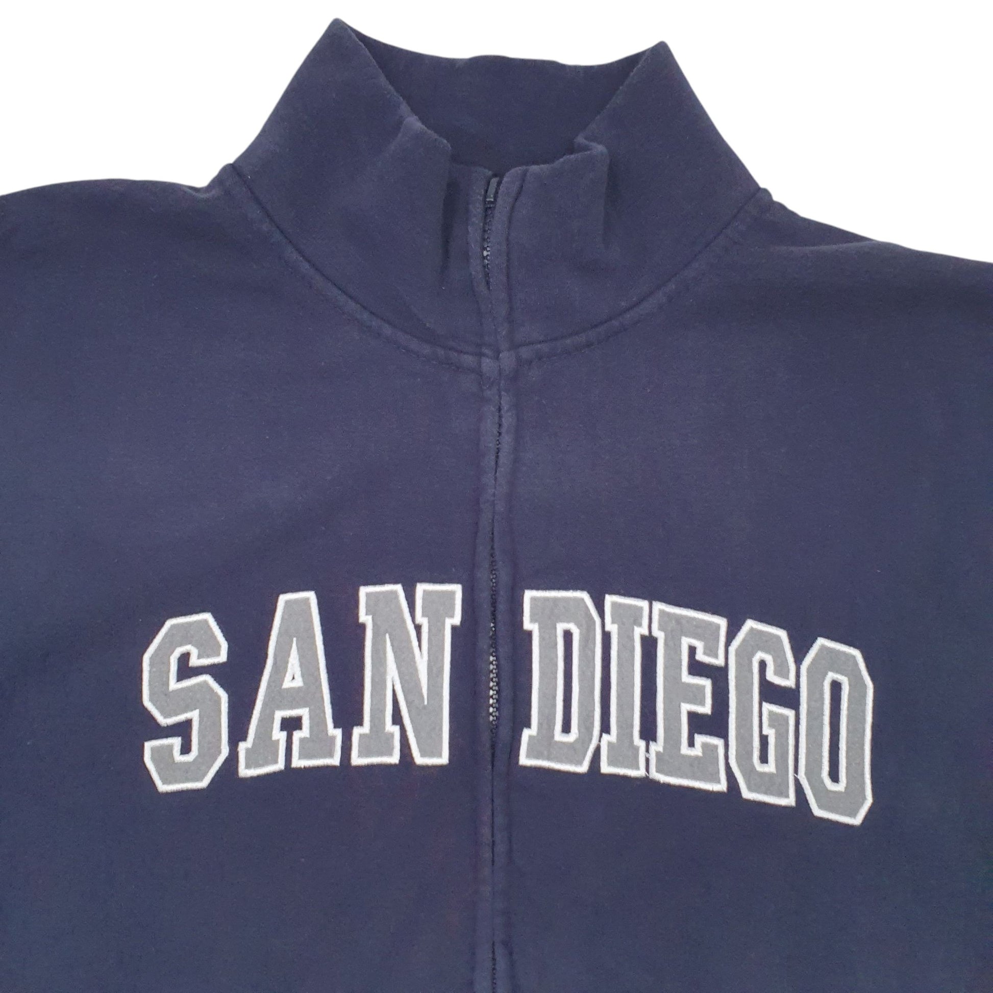 Mens Navy Teemax San Diego Full Zip Jumper