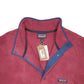 Mens Burgundy Patagonia Synchilla Snap Popper Button Up Quarter Zip Jumper