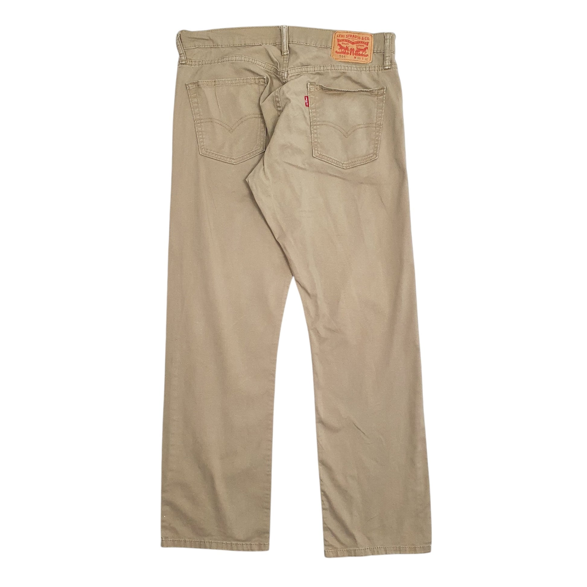 Mens Beige Levis  514 JeansW33 L30