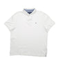 Mens White Tommy Hilfiger  Short Sleeve Polo Shirt