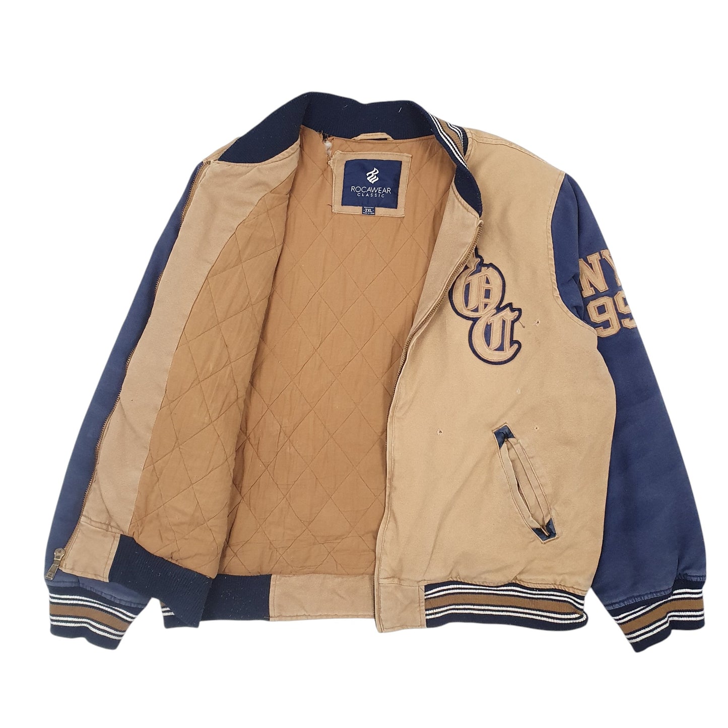 Mens Beige RocaWear   Coat