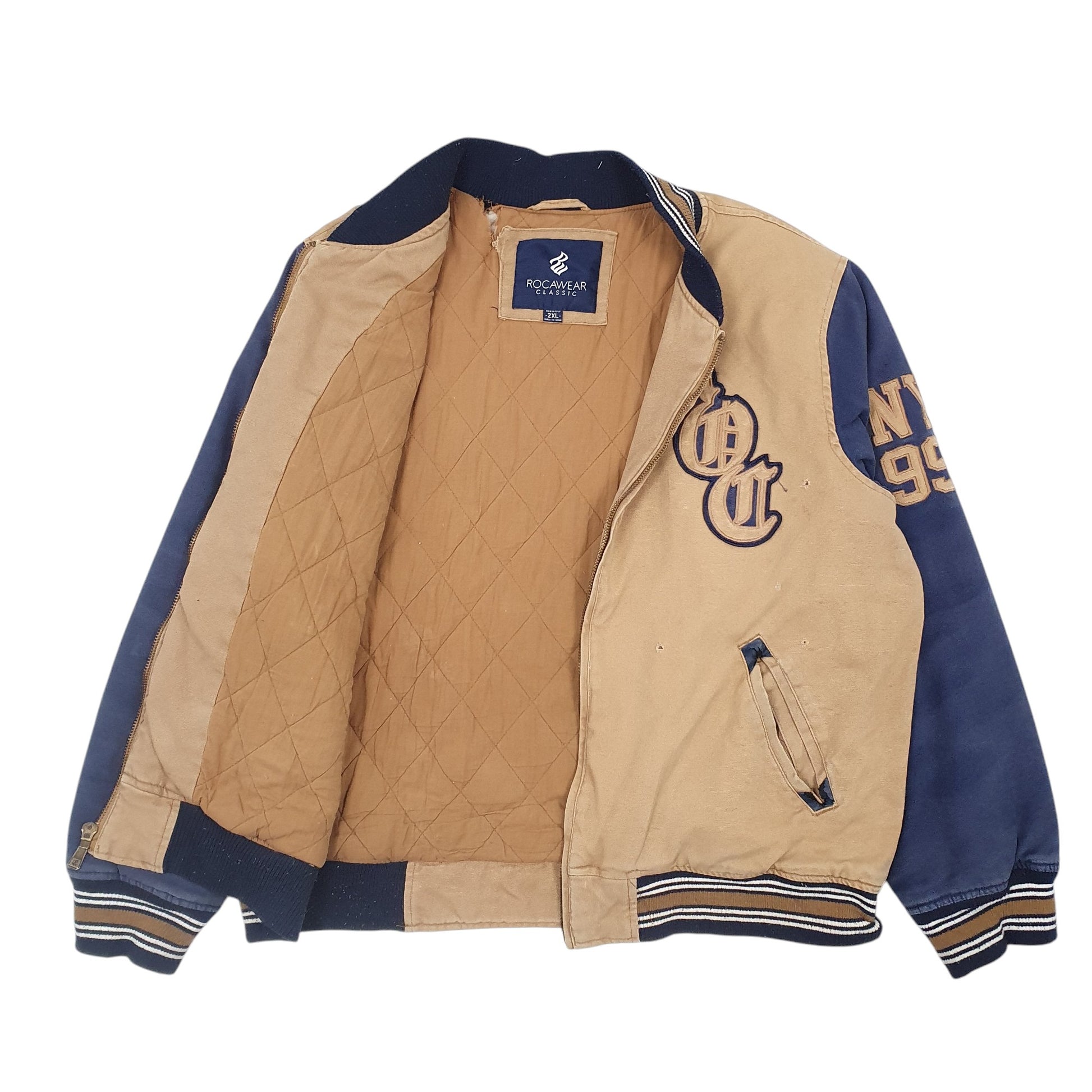 Mens Beige RocaWear   Coat