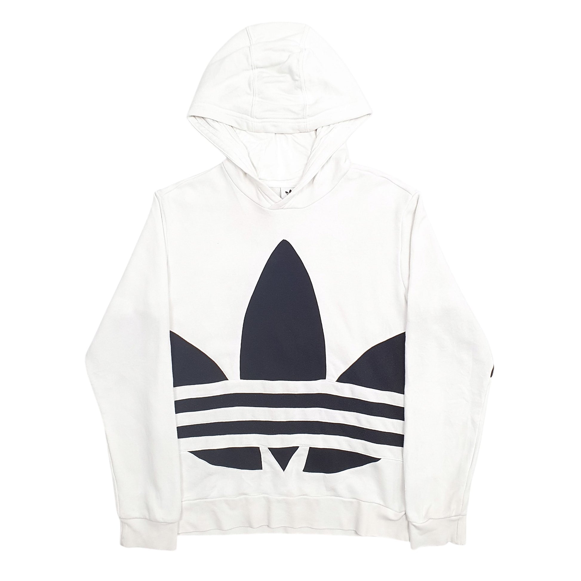 Womens White Adidas  Hoodie Jumper