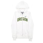 Womens White Nike Oregon Full Zip Jumper