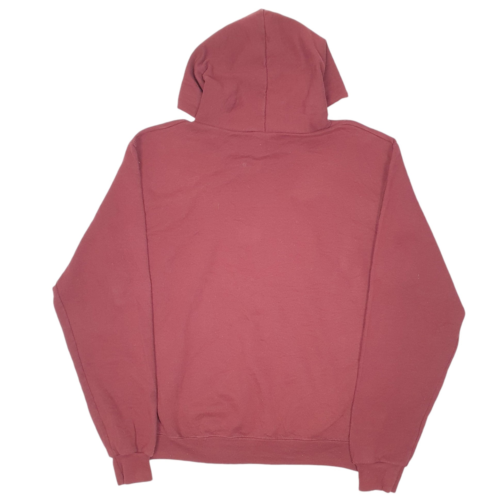 Mens Burgundy Champion MIT USA College Spellout Massachusettes Institute Of Technology Hoodie Jumper