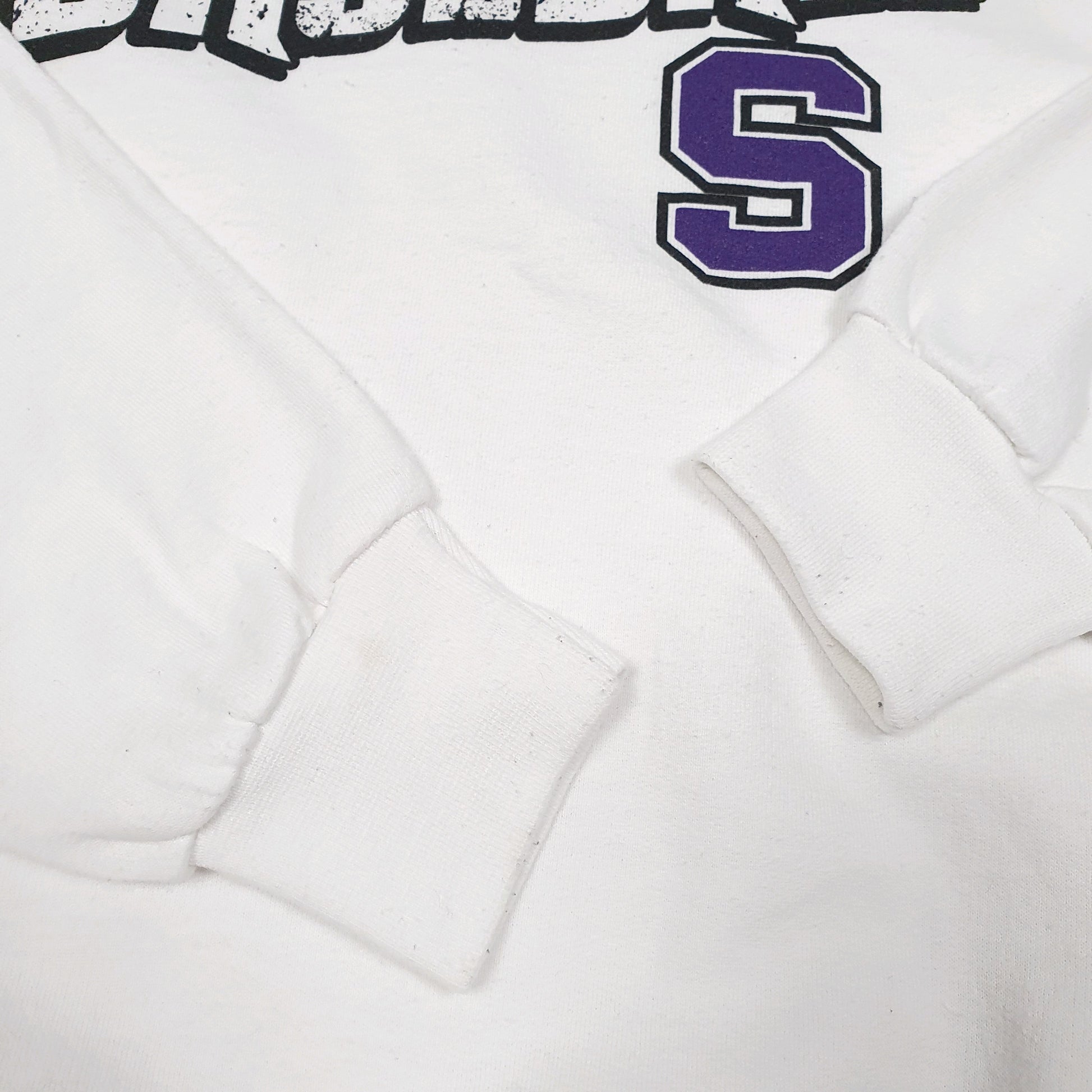 Mens White Champion Owls Baseball USA Crewneck Jumper