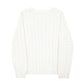 Mens White Tommy Hilfiger Cable Knitwear Crewneck Jumper