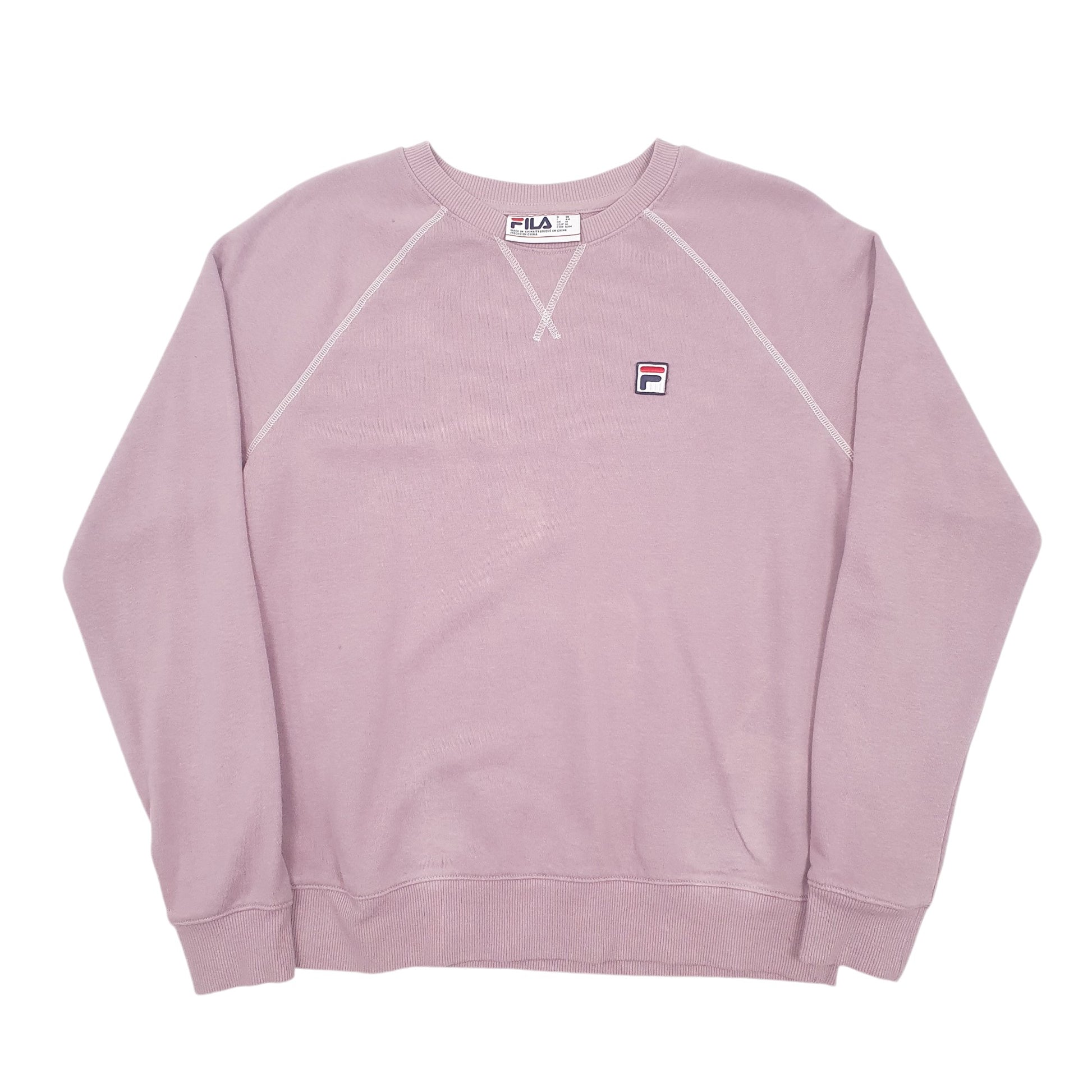 Womens Pink Fila  Crewneck Jumper