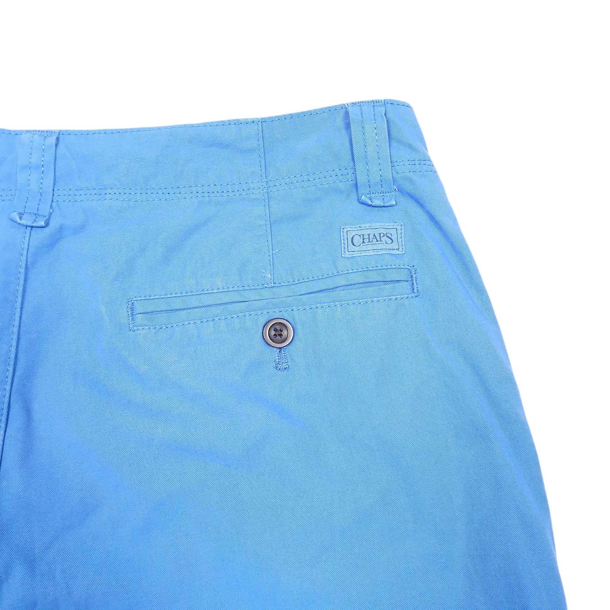 Mens Blue Chaps  Chino Shorts