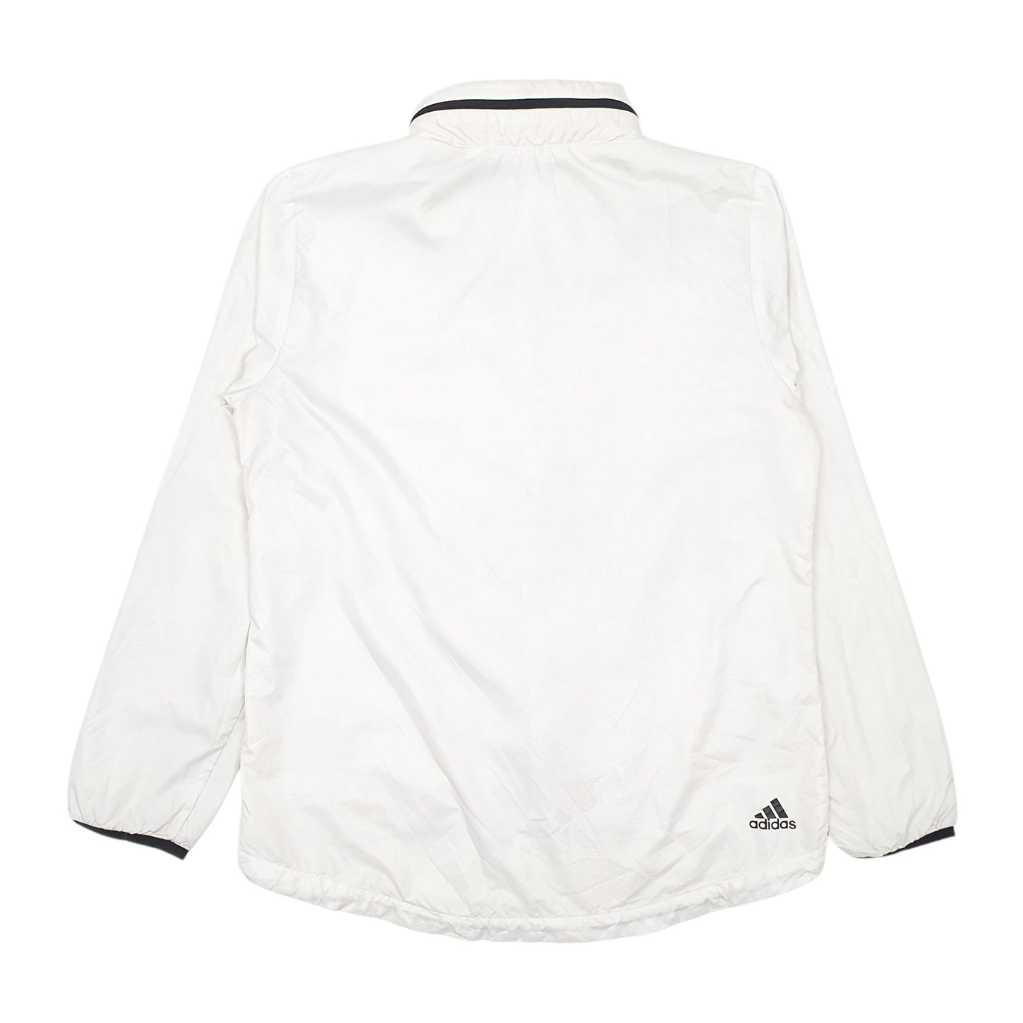 Womens White Adidas  Quarter Zip Coat