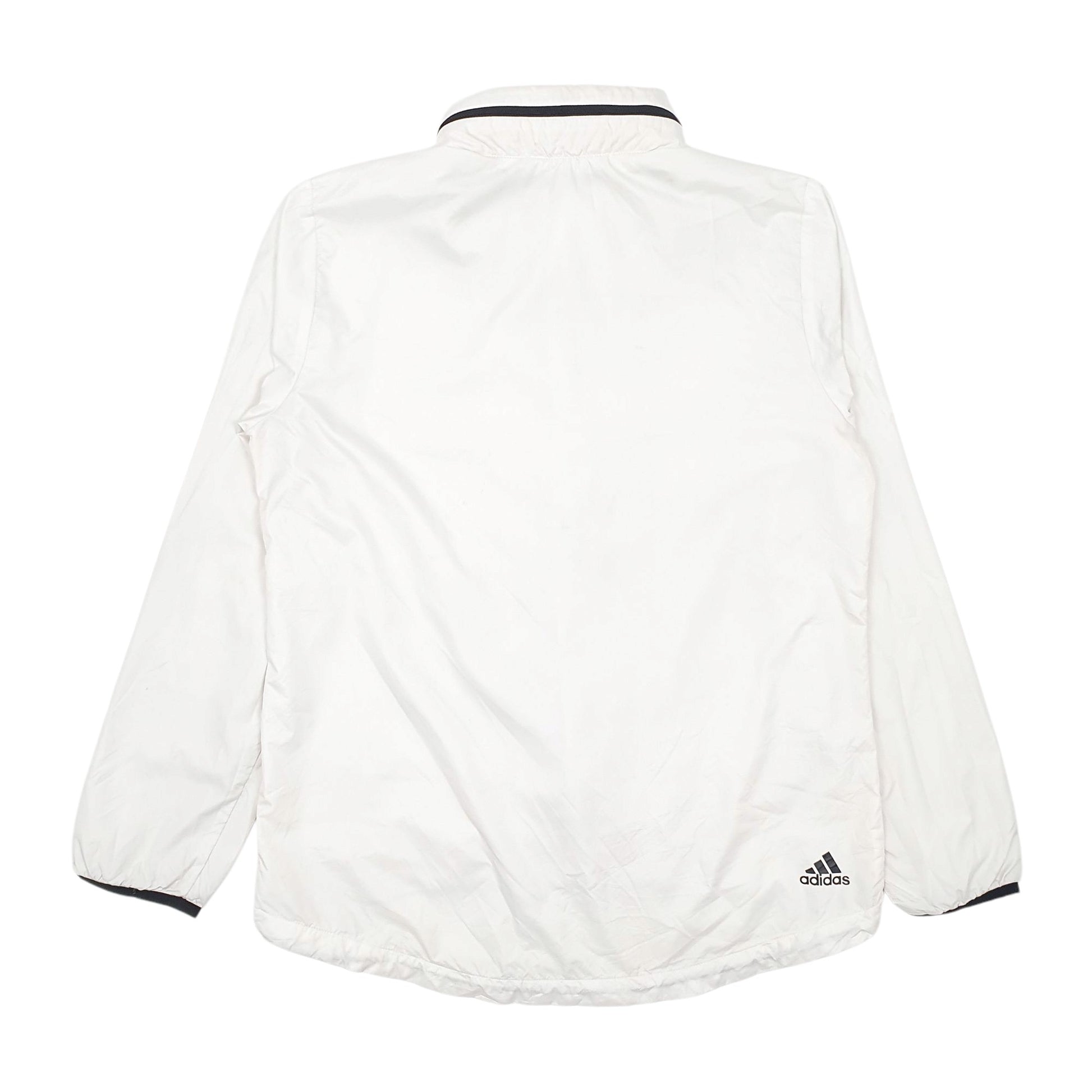 Womens White Adidas  Quarter Zip Coat