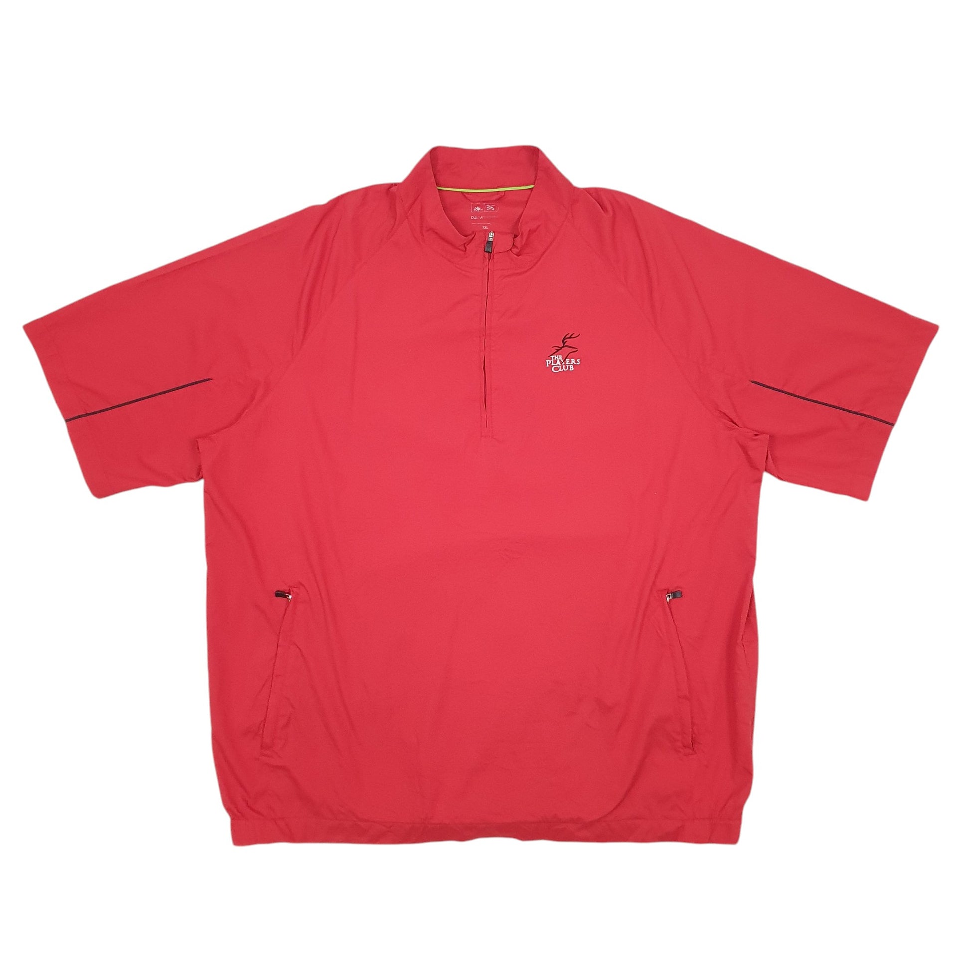 Mens Red Adidas Golf The Players Club Full Zip Coat