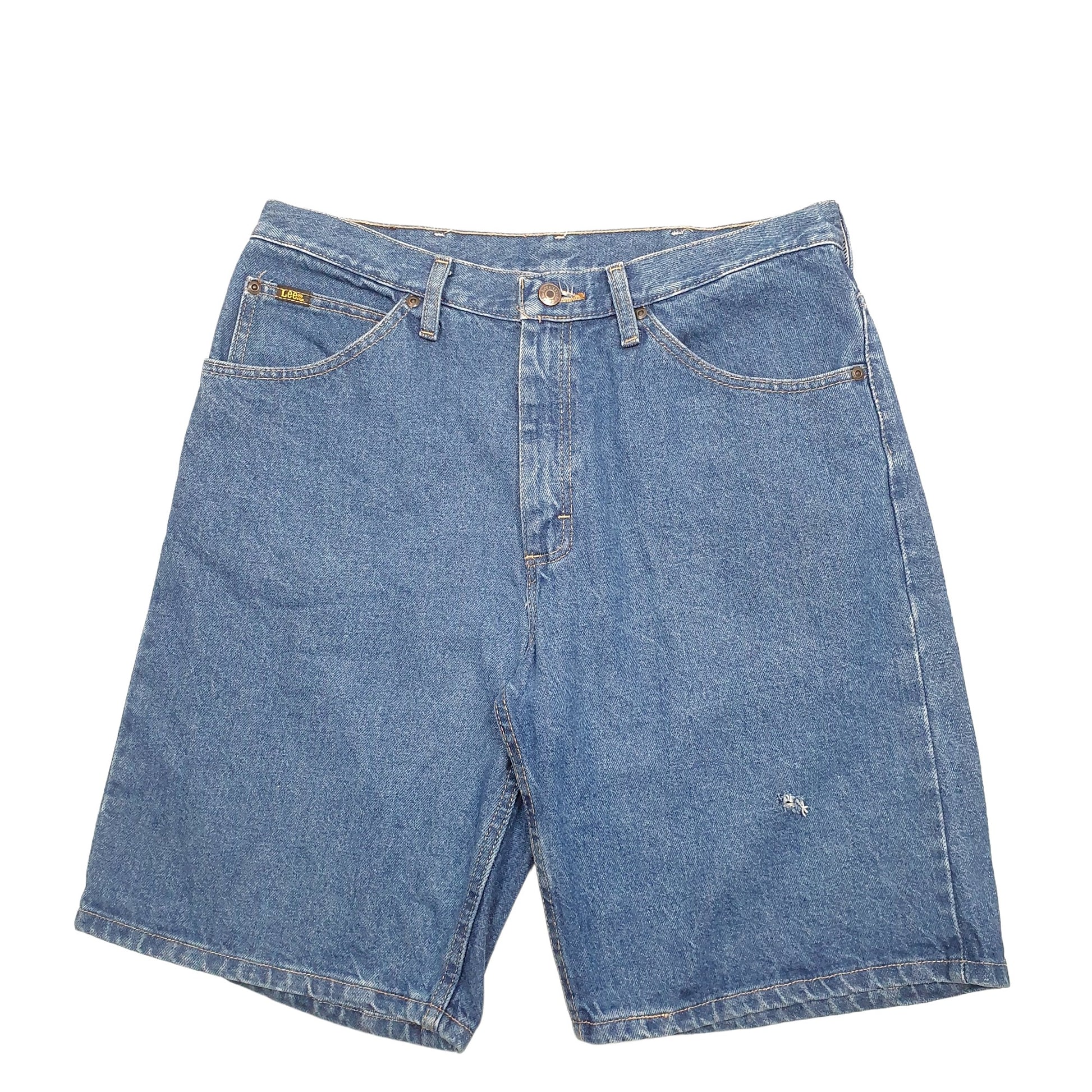Mens Blue Lee  Denim Shorts