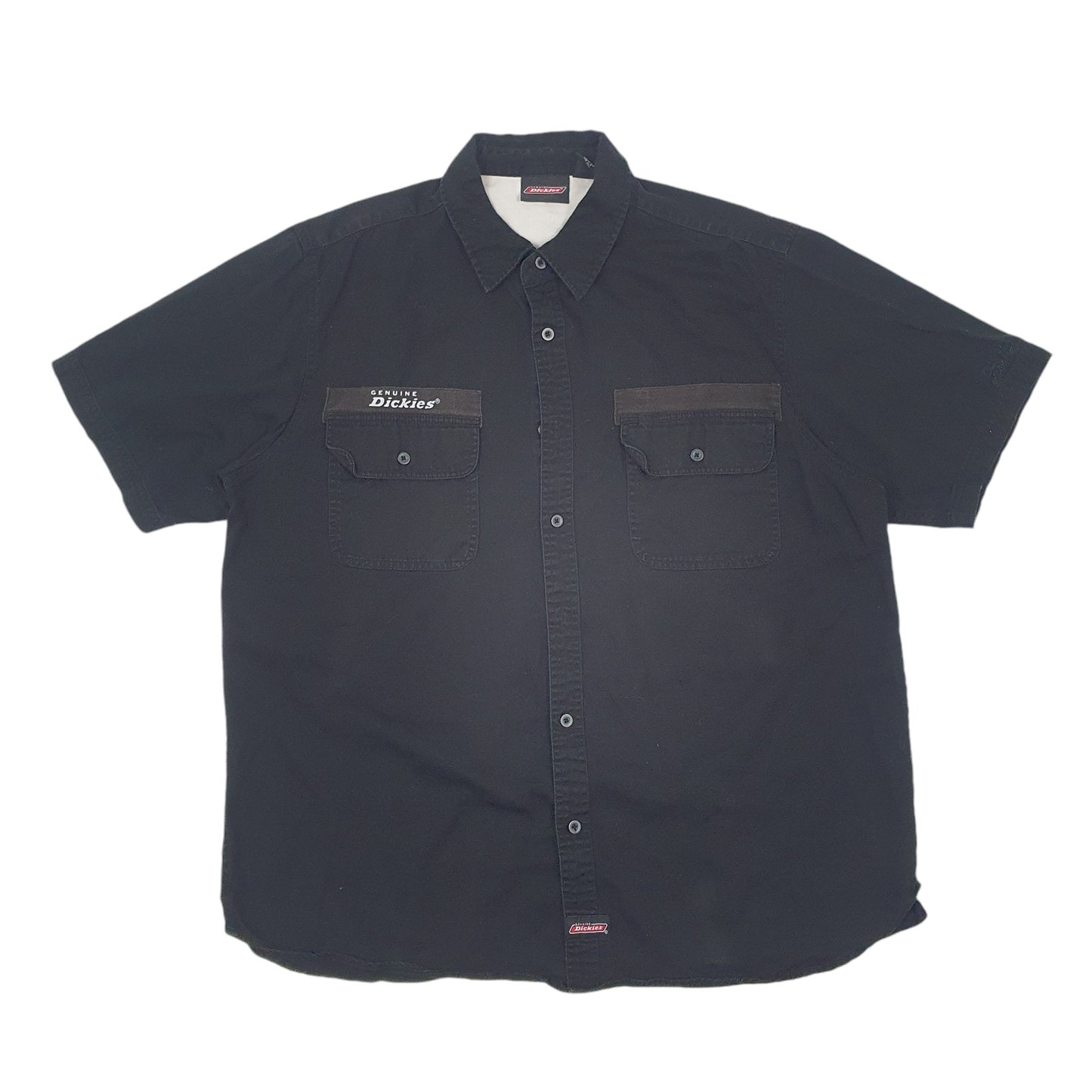 Mens Black Dickies Workwear Short Sleeve Shirt