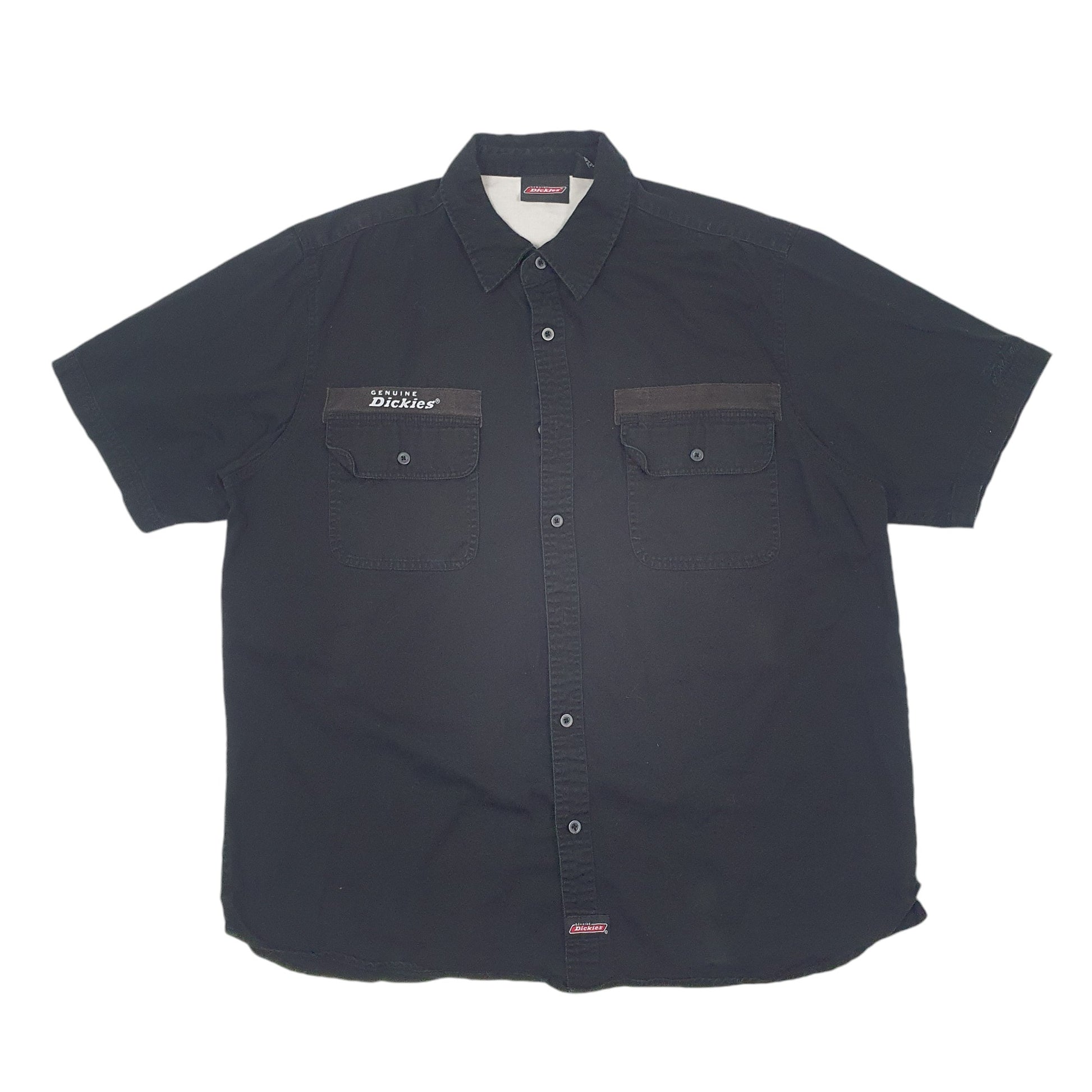 Mens Black Dickies Workwear Short Sleeve Shirt