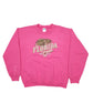 Mens Pink Gildan Florida Palm Trees Spellout Crewneck Jumper