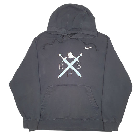 Mens Black Nike RHS Cross Swords Hoodie Jumper