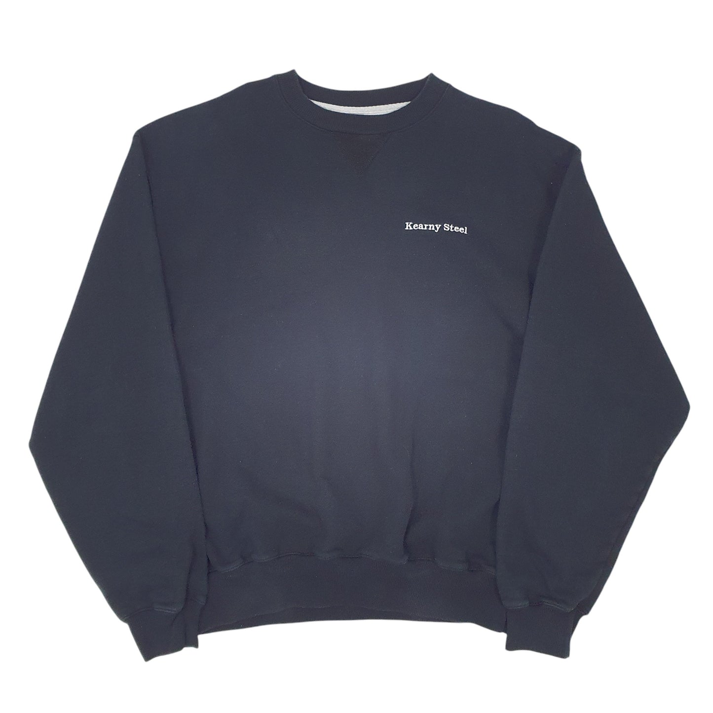 Mens Black Champion Kearny Steel Crewneck Jumper