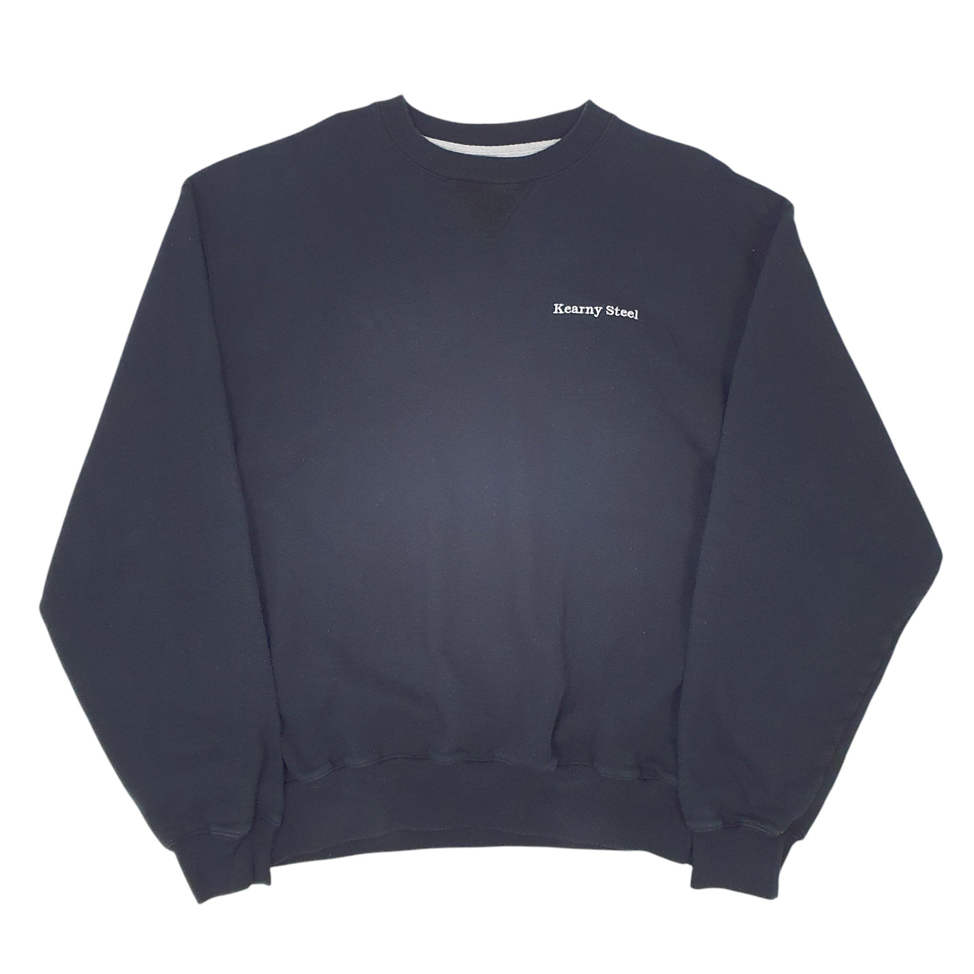 Mens Black Champion Kearny Steel Crewneck Jumper