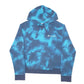 Womens Blue Champion Tie Dye Hoodie Jumper